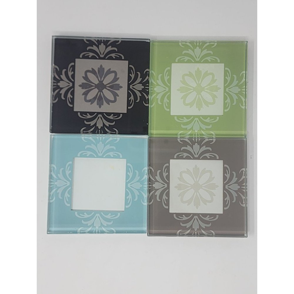 Sicura Glass Frame Drink‎ Coasters Set Of 4